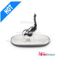 Décoration de Noël New Arrival Ceramic Giraffe Ring Holder for Gifts